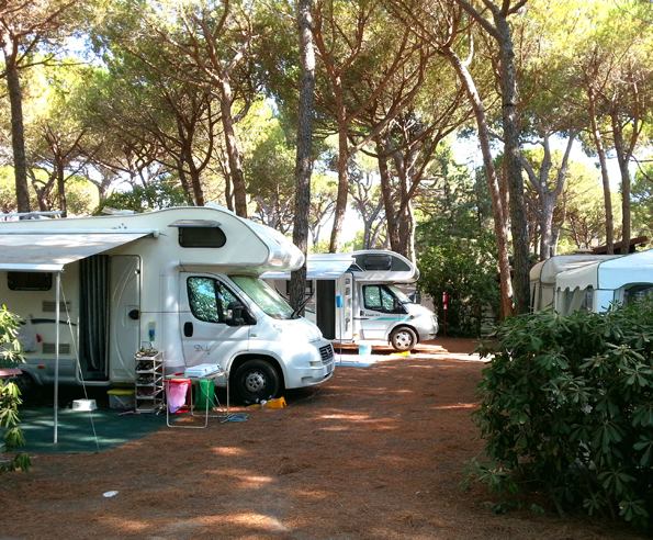 piazzole per camping in Toscana a Grosseto nel campig sole village da 24 mq